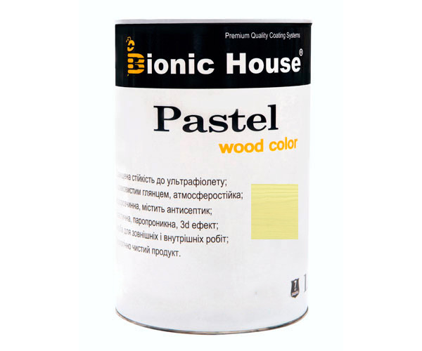 Фарба для дерева PASTEL Wood Color Bionic-House 0,8л Фісташковий Р211