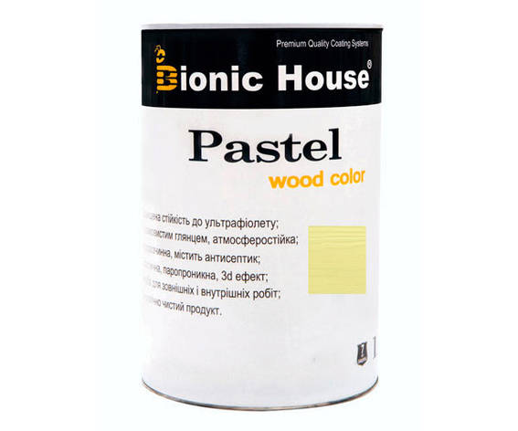 Фарба для дерева PASTEL Wood Color Bionic-House 0,8л Фісташковий Р211, фото 1