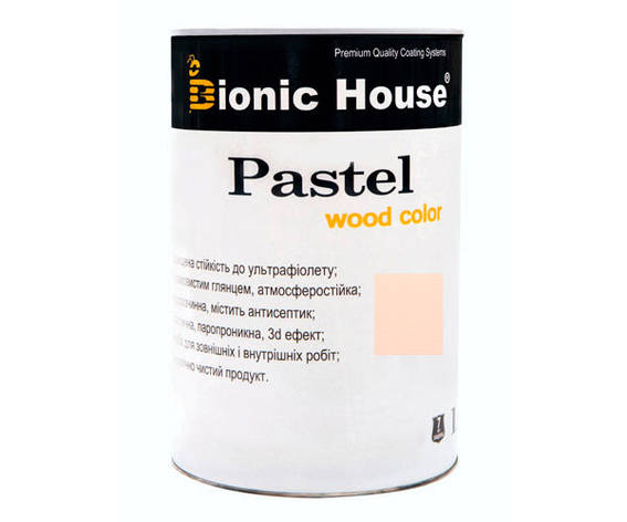 Фарба для дерева PASTEL Wood Color Bionic-House 0,8л Зефір Р205, фото 1