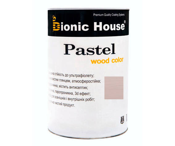 Фарба для дерева PASTEL Wood Color Bionic-House 0,8 л Лаванда Р209, фото 1
