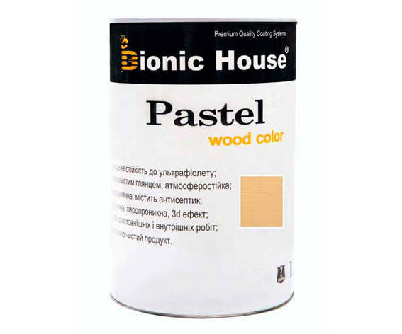 Фарба для дерева PASTEL Wood Color Bionic-House 0,8 л Карамель, фото 1