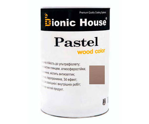 Фарба для дерева PASTEL Wood Color Bionic-House 0,8 л Баклажан, фото 1