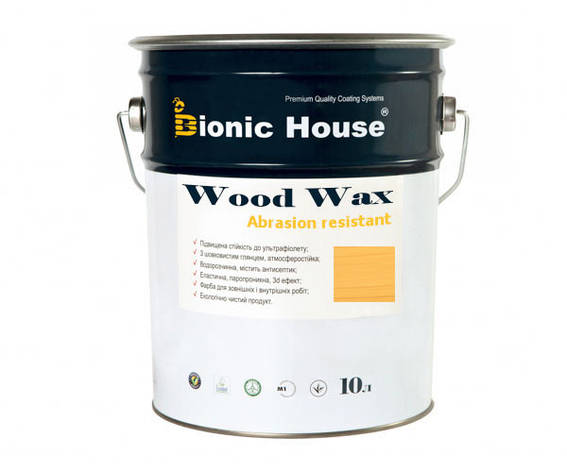 Фарба для дерева WOOD WAX Bionic-House 10л Світлий дуб А126, фото 1