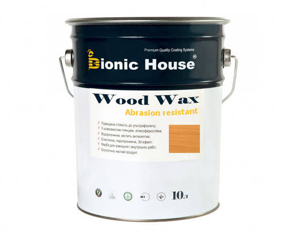 Фарба для дерева WOOD WAX Bionic-House 10 л Дуб А105, фото 1
