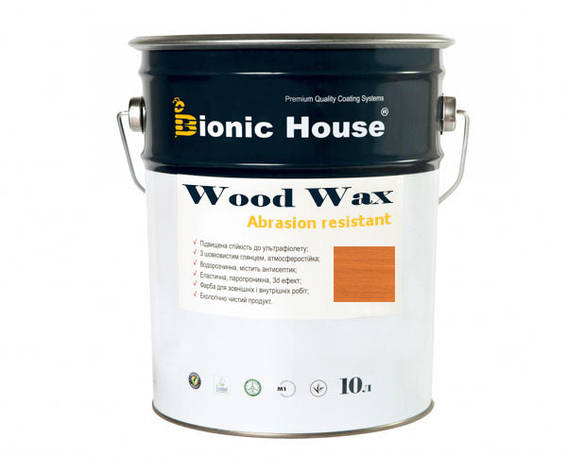 Фарба для дерева WOOD WAX Bionic-House 10 л Мигдаль А112, фото 1