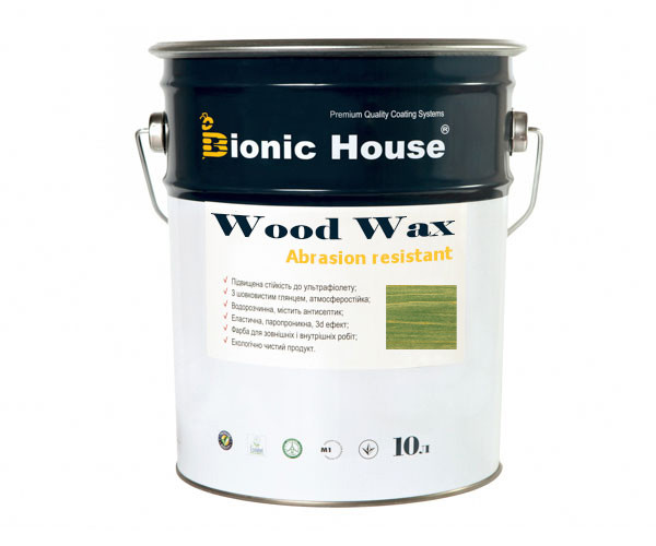 Фарба для дерева WOOD WAX Bionic-House 10 л Смарагд А114