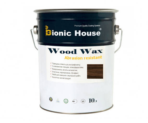 Фарба для дерева WOOD WAX Bionic-House 10л Палісандр А111, фото 1