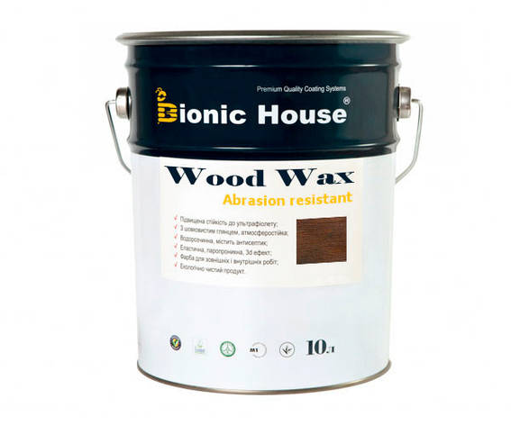 Фарба для дерева WOOD WAX Bionic-House 10 л Венге, фото 1