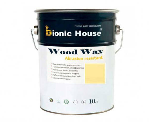 Фарба для дерева WOOD WAX Bionic-House 10л Медовий, фото 1