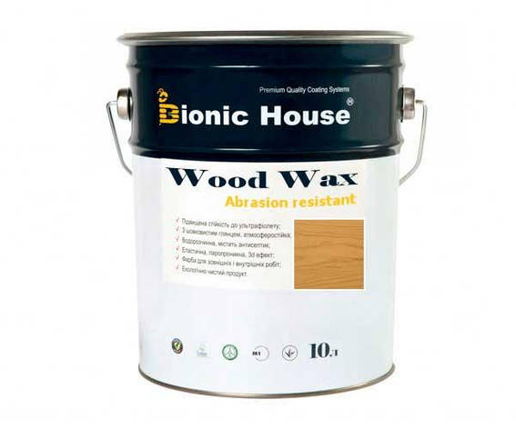 Фарба для дерева WOOD WAX Bionic-House 10 л Орегон, фото 1