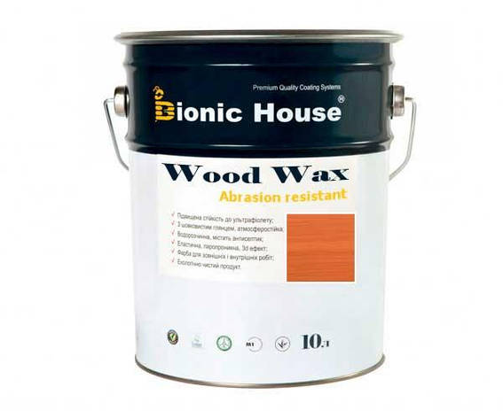 Фарба для дерева WOOD WAX Bionic-House 10 л Горобина, фото 1