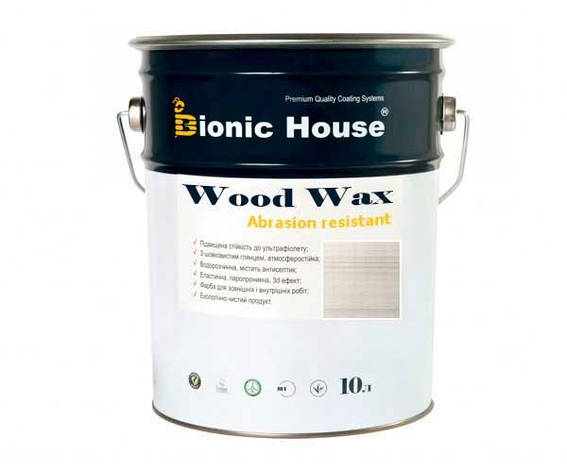 Фарба для дерева WOOD WAX Bionic-House 10л Білий дуб, фото 1