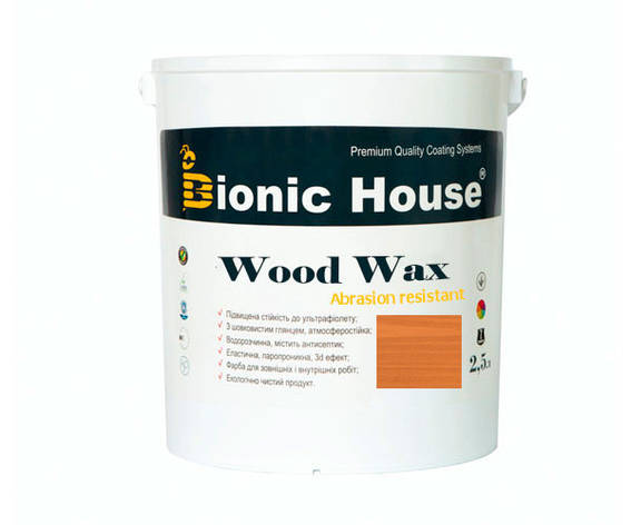 Фарба для дерева WOOD WAX Bionic-House 2,5 л Мигдаль А112, фото 1