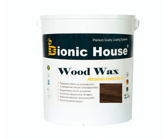 Фарба для дерева WOOD WAX Bionic-House 2,5л Палісандр А111, фото 1