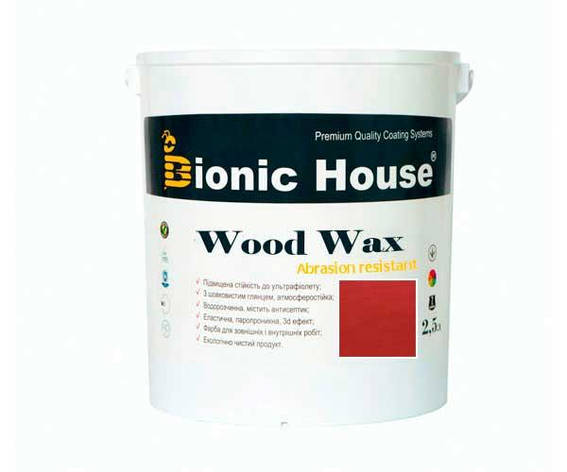 Фарба для дерева WOOD WAX Bionic-House 2,5 л Барбарис, фото 1
