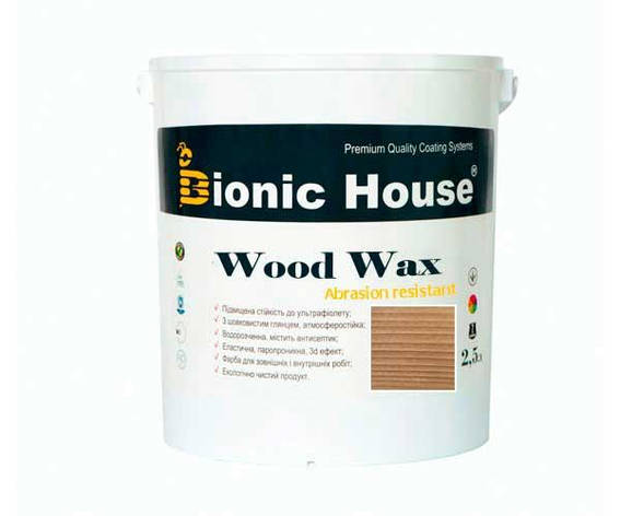 Фарба для дерева WOOD WAX Bionic-House 2,5 л Клен, фото 1