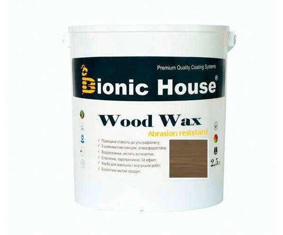 Фарба для дерева WOOD WAX Bionic-House 2,5л Хакі, фото 1