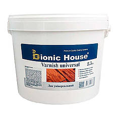 Лак для дерева універсальний Bionic-House 10л Безбарвний Матовий