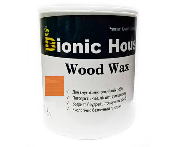 Фарба для дерева WOOD WAX Bionic-House 0,8 л Мигдаль А112, фото 1