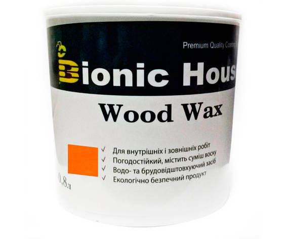 Фарба для дерева WOOD WAX Bionic-House 0,8л Пінія, фото 1