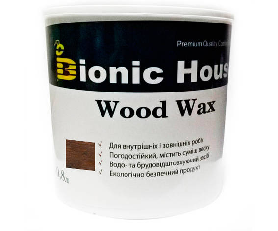 Фарба для дерева WOOD WAX Bionic-House 0,8 л Венге, фото 1