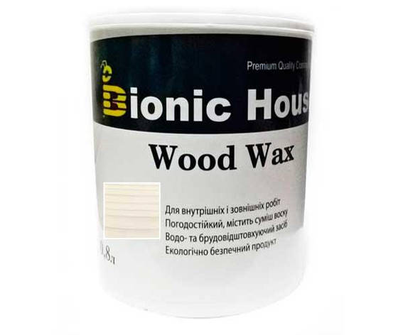 Фарба для дерева WOOD WAX Bionic-House 0,8л Жасмін, фото 1