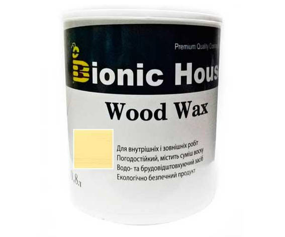 Фарба для дерева WOOD WAX Bionic-House 0,8л Медовий, фото 1