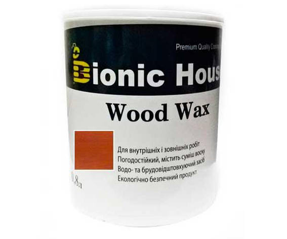 Фарба для дерева WOOD WAX Bionic-House 0,8 л Махагон, фото 1
