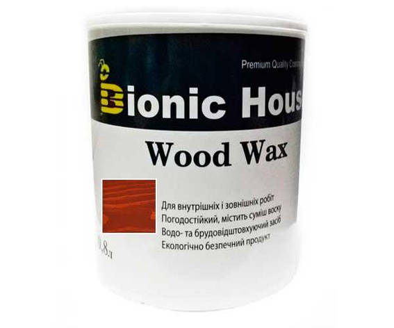 Фарба для дерева WOOD WAX Bionic-House 0,8л Тік, фото 1
