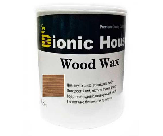 Фарба для дерева WOOD WAX Bionic-House 0,8л Золотий Горіх, фото 1
