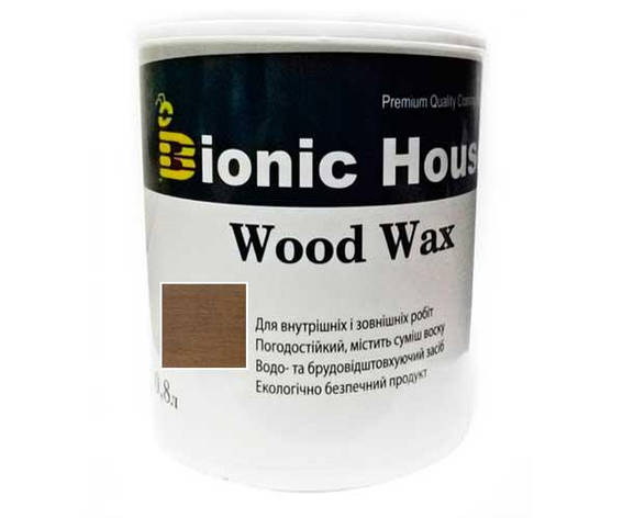 Фарба для дерева WOOD WAX Bionic-House 0,8 л Тауп, фото 1