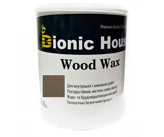 Фарба для дерева WOOD WAX Bionic-House 0,8 л Умбра, фото 1