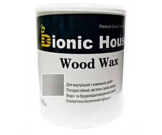 Фарба для дерева WOOD WAX Bionic-House 0,8л Білий Мармур, фото 1
