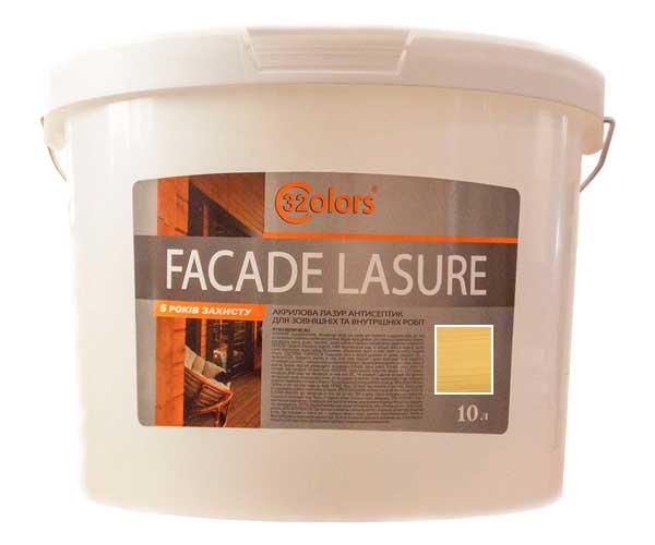 Фарба-лазур для дерева фасадна побутова 32 COLOR 10л Світлий дуб