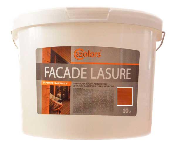 Фарба-лазур для дерева фасадна побутова 32 COLOR 10 л Махагон