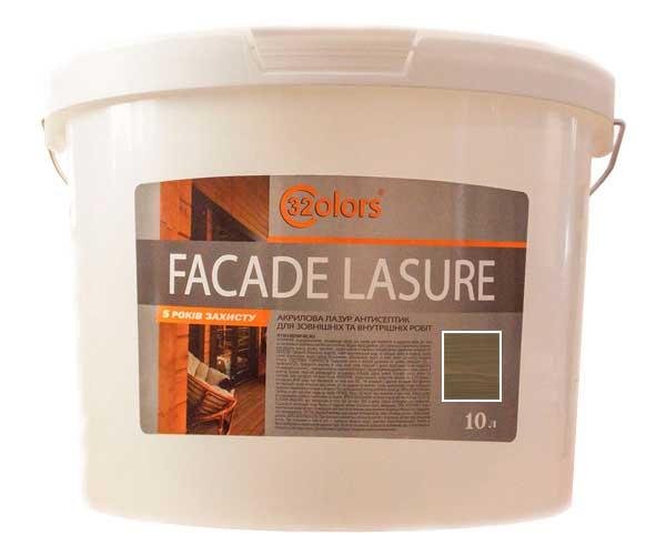 Фарба-лазур для дерева фасадна побутова 32 COLOR 10л Хакі