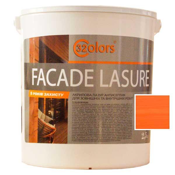 Фарба-лазур для дерева фасадна побутова 32 COLOR 2,5л Горобина