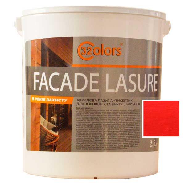 Фарба-лазур для дерева фасадна побутова 32 COLOR 2,5 л Барбарис