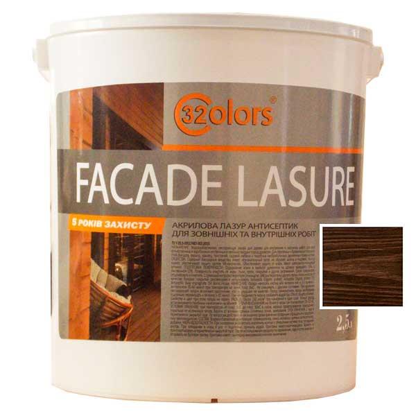 Фарба-лазур для дерева фасадна побутова 32 COLOR 2,5л Палісандр