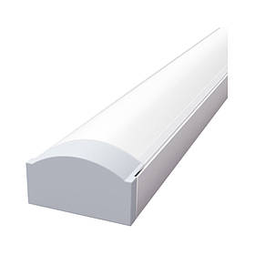 Профіль алюмінієвий для LED стрічки Профіль алюмінієвий L-SP світлодіодний накладний, матова лінза (комплект)