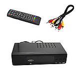 Цифровий телевізійний приймач DVB T2 з дисплеєм та пультом універсальний тюнер для телевізора, фото 8