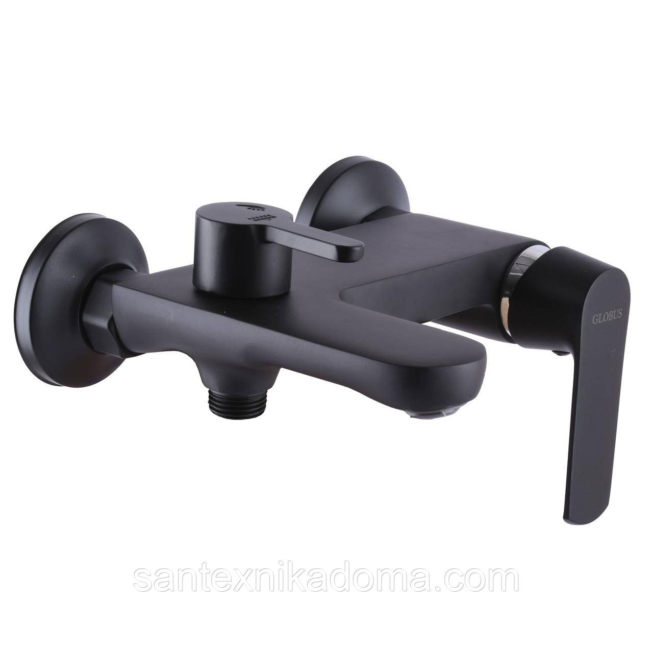 Змішувач для ванни Globus Lux Laguna GLA-0102N-10-BB латунь у чорному кольорі