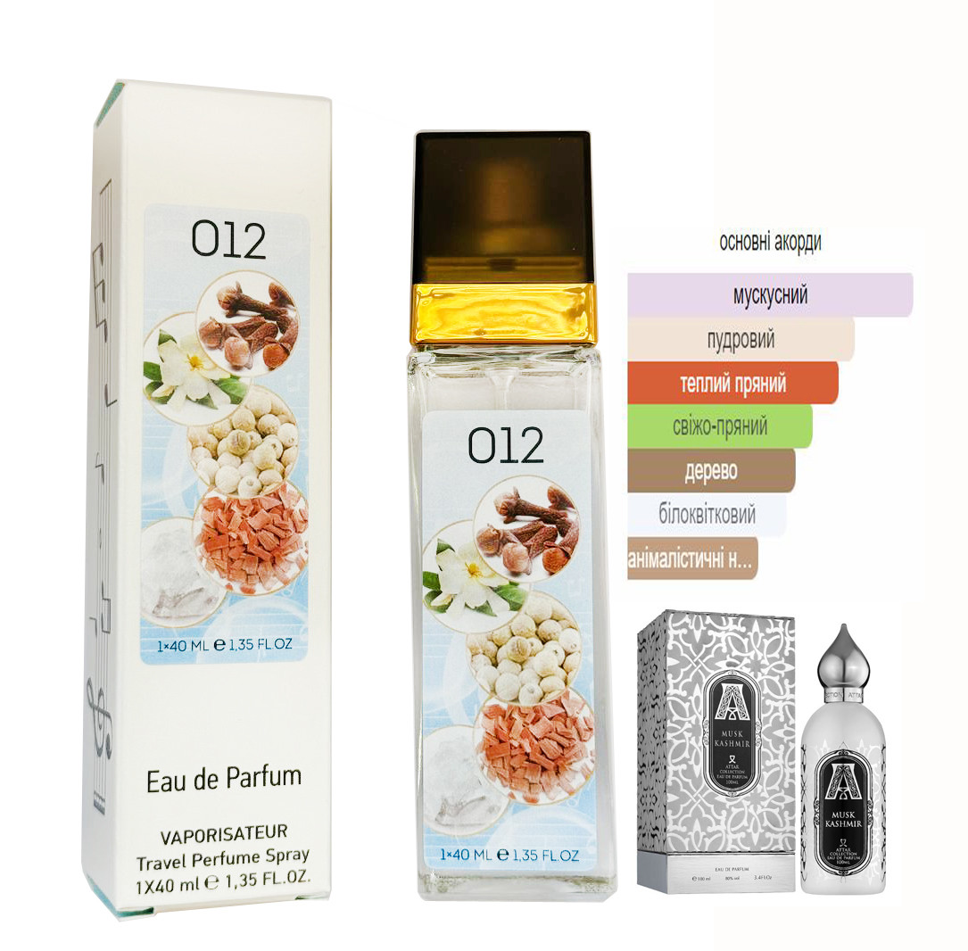 Парфум № 012 за мотивами Attar Collection Musk Kashmir (Аттар Коллекшн Маск Кашемир) 40 мл ОПТ