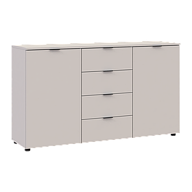 Комод Doros Рон 5 2 фасади 4 шухляди Кашемір 140х38х81 (41516047)