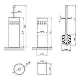 Єршик для унітазу підлоговий Kroner KRM Rizze - ACC321-1, фото 2