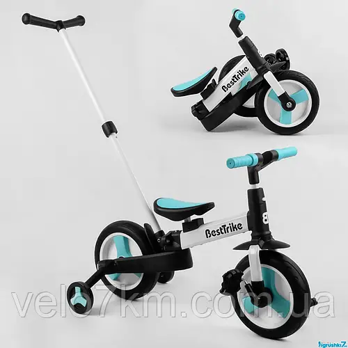 Детский велосипед-трансформер-беговел Best Trike колеса PU 10 ...