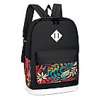 Міський рюкзак 20л (42×32×18см) з сумкою та портмоне 3в1, Чорний / Спортивний рюкзак для ноутбука, фото 3