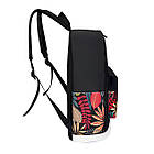 Міський рюкзак 20л (42×32×18см) з сумкою та портмоне 3в1, Чорний / Спортивний рюкзак для ноутбука, фото 4