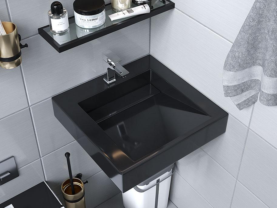 Раковина, Умивальник підвісний Luxor MAESTRO 50 Black