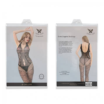 Сексуальний комбінезон Erotic Lingerie Stockings Black Bomba💣